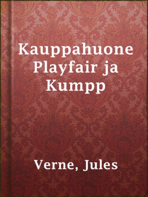 Kauppahuone Playfair ja Kumpp - ebook